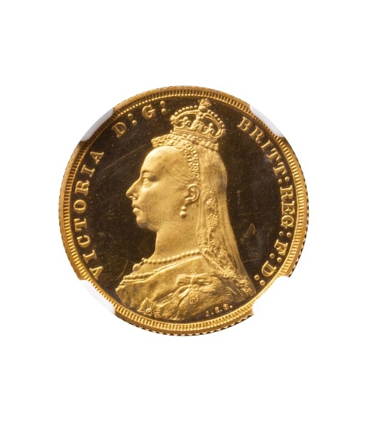 英国 ヴィkutoria ジュビri 主权金货 1887 年 - PCGS(MS60)