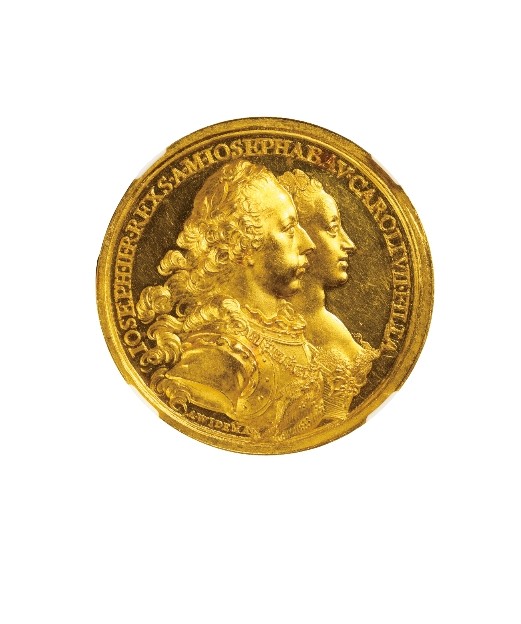 神圣ローマ帝国巴伐利亚ヨーゼfu2世 10DUCAT金打赠品呈用货 1765年 - PCGS(MS60)